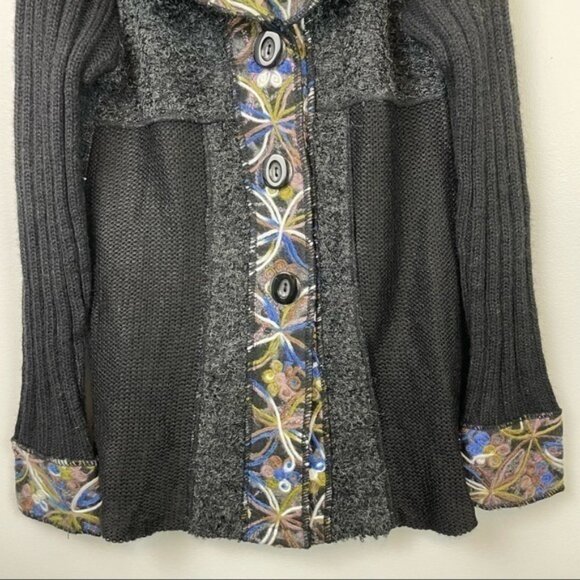 Sioni Black Yarn Art Cardigan‎ - Picture 3 of 12